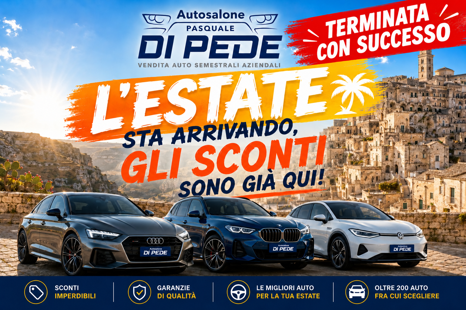 L’estate è arrivata… e gli sconti sono già qui !! OFFERTA TERMINATA CON SUCCESSO